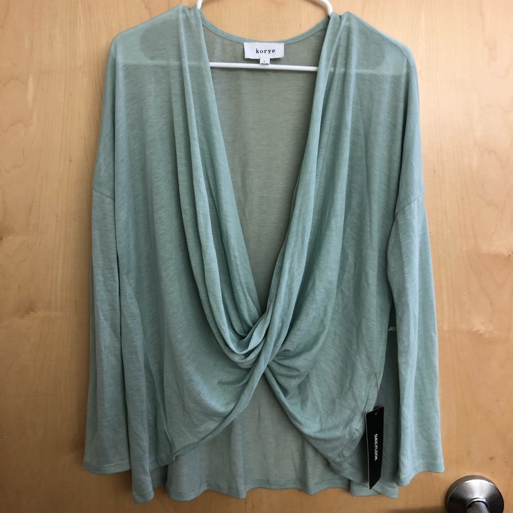 Crisscross knit top